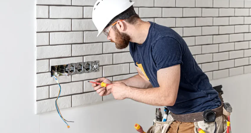 Electrical safety inspection in an Abu Dhabi home