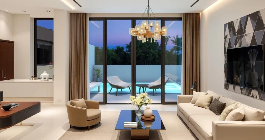 Best villa painting colors for modern Abu Dhabi living room